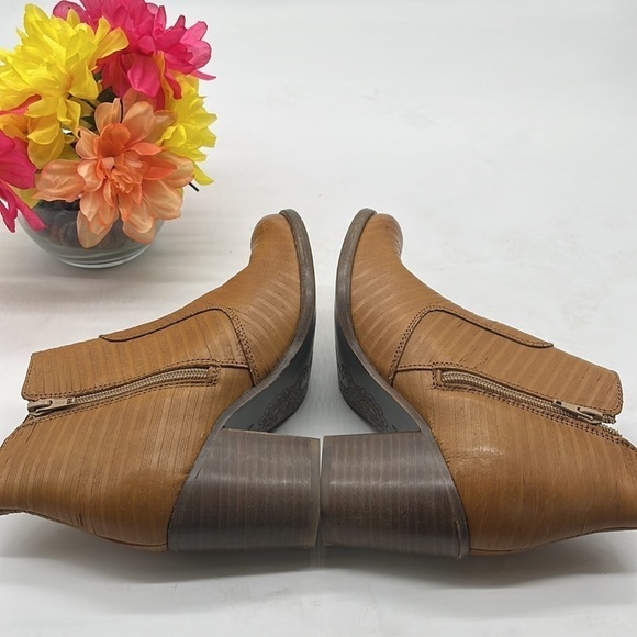Naughty Monkey Tan Cow Aniline/ Leather Ankle Boots Sz 9. MCA1280G - Picture 5 of 8